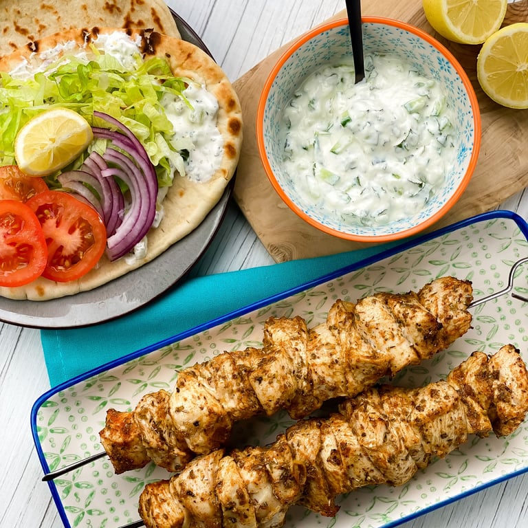 Griechisches Souvlaki-Hähnchen