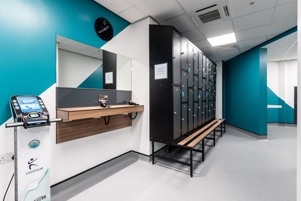PureGym Guildford changing rooms