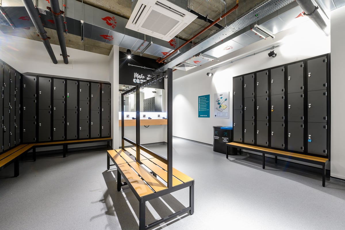 PureGym Fulham changing rooms