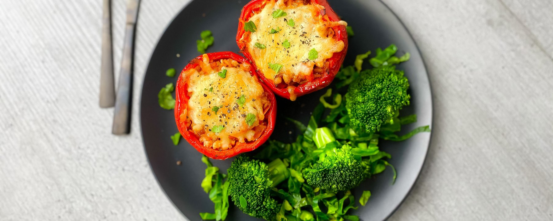 Mit Pute gefüllte mexikanische Paprika Rezept