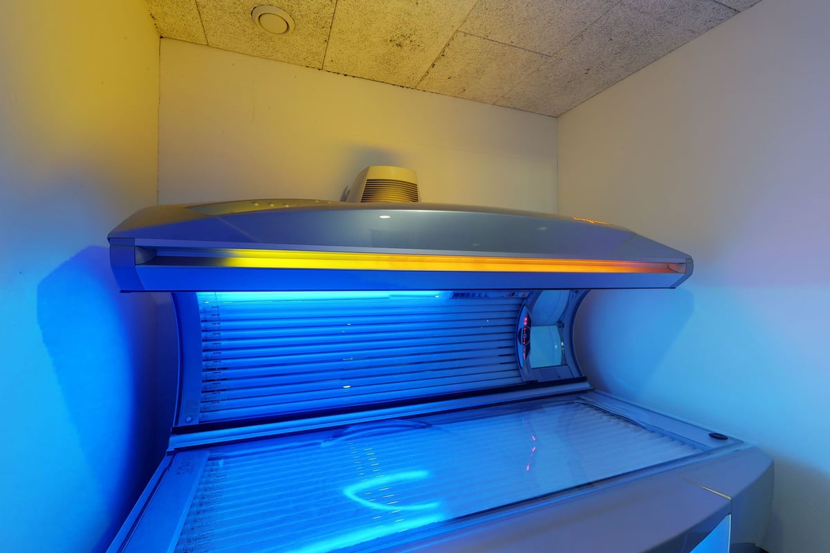 PureGym Aarau: Solarium dans une chambre privée.