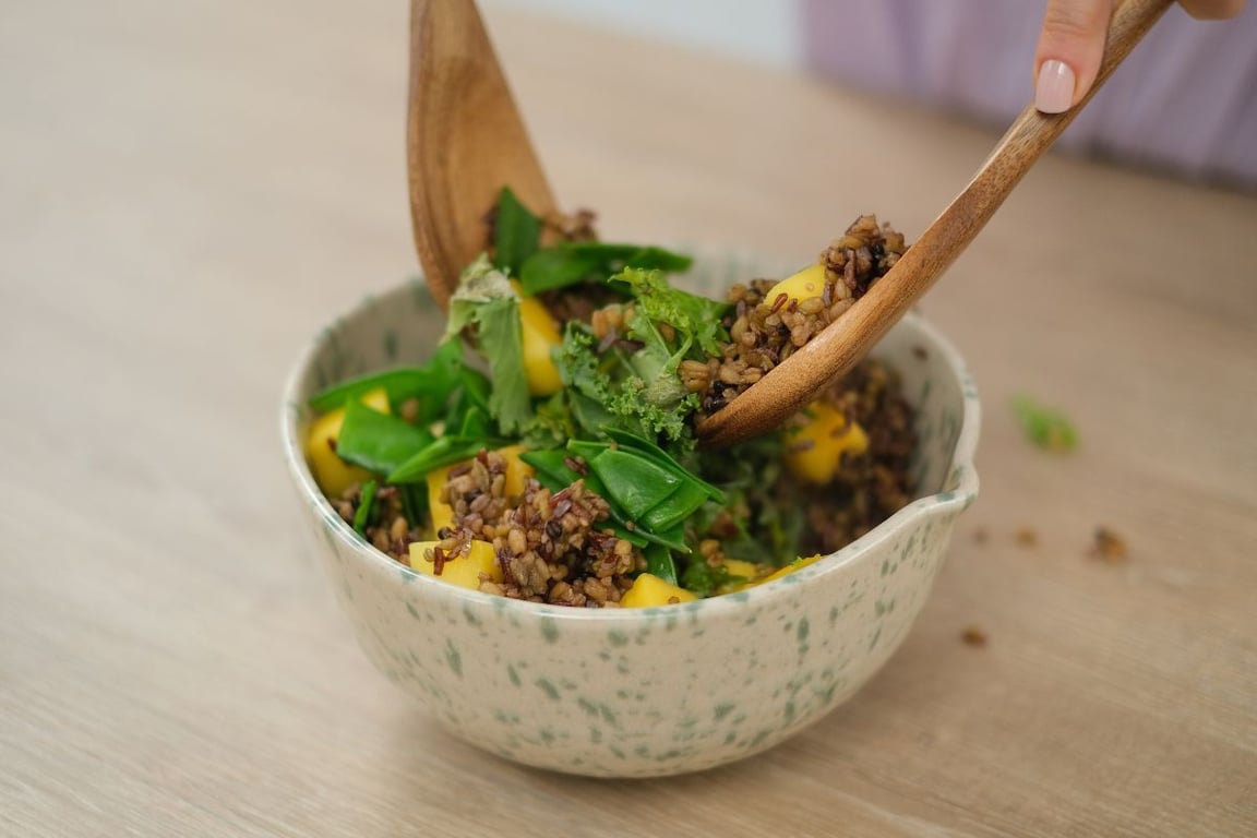 Poulet-Mango-Salat 