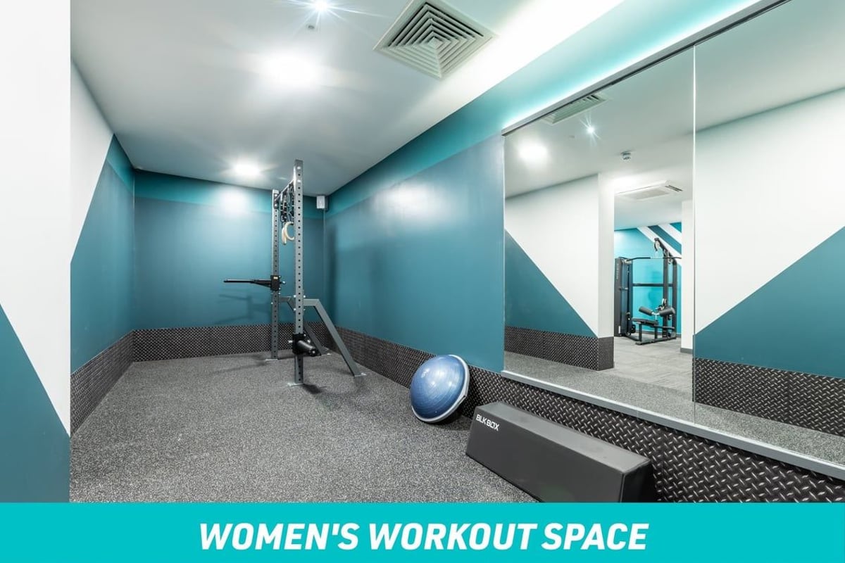PureGym London Limehouse Women's Workout Space: Stretch Area