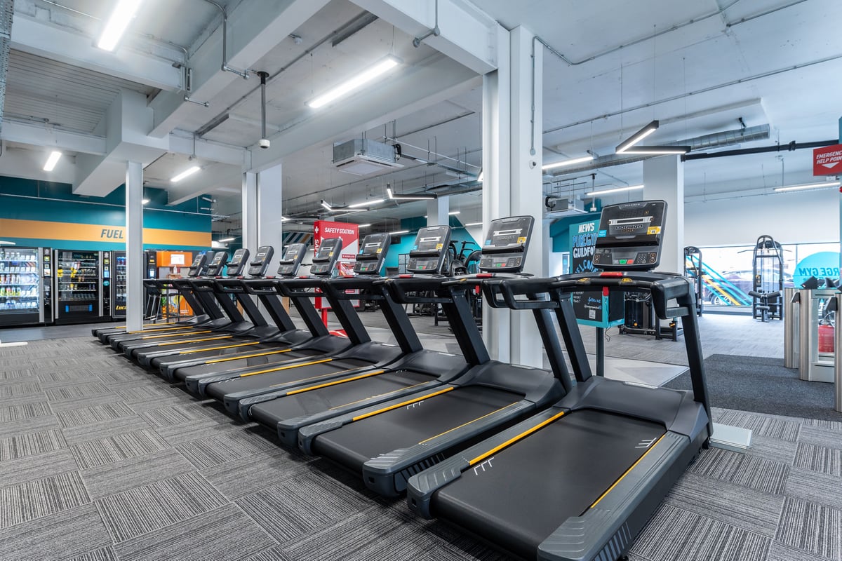 PureGym Guildford treadmills