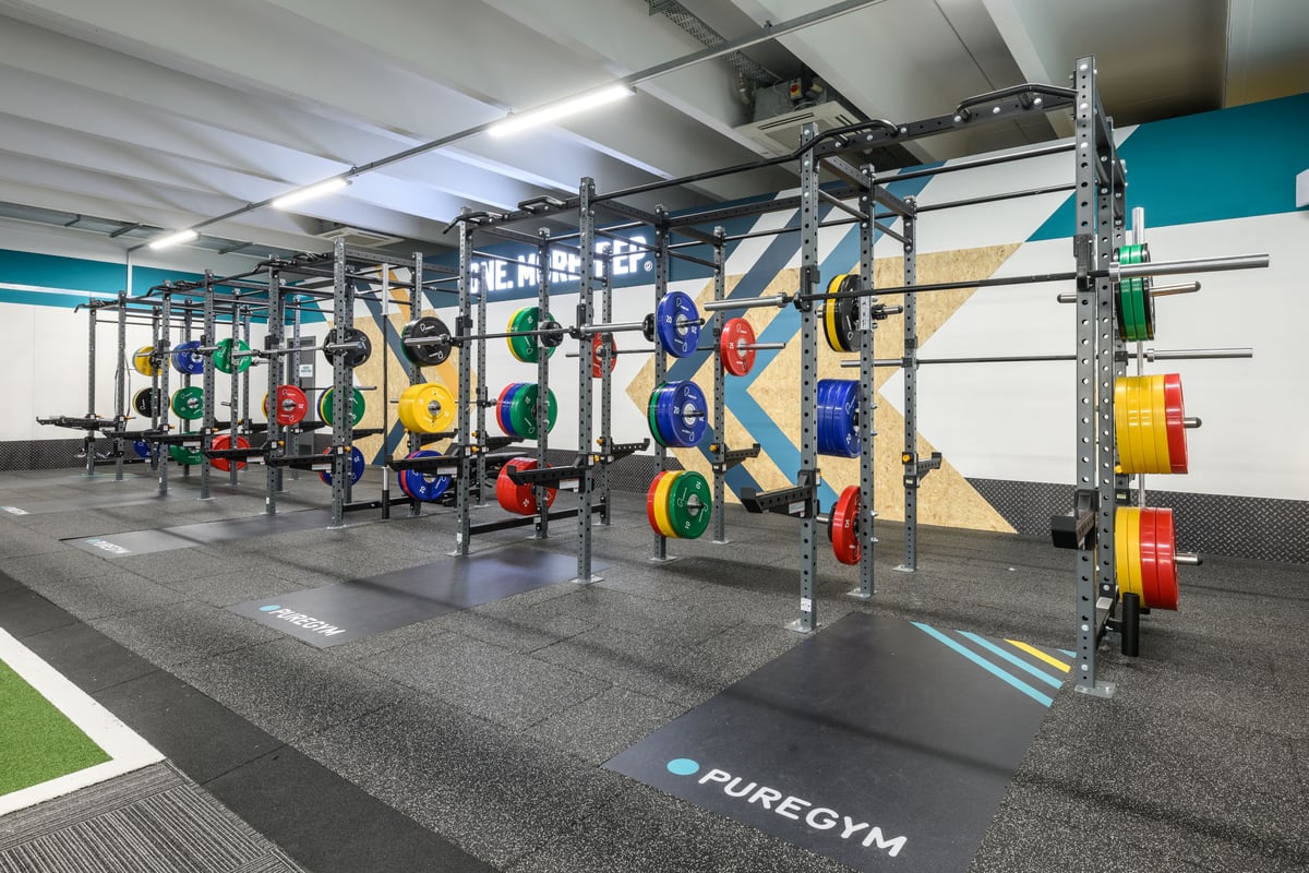 PureGym Manchester Urban Exchange lifting rigs