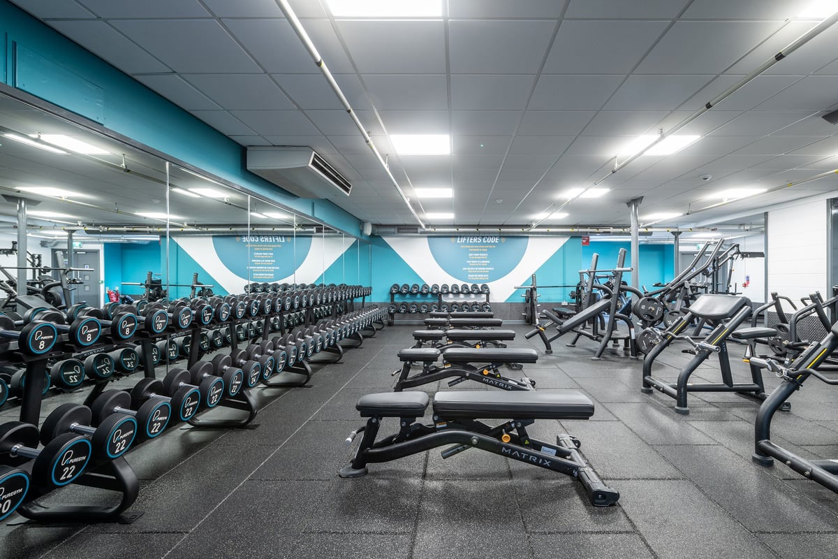 PureGym Birmingham Maypole dumbells and benches