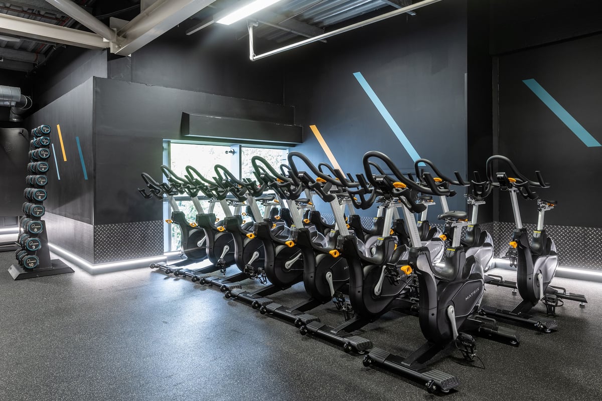 PureGym Birmingham Maypole spin bikes