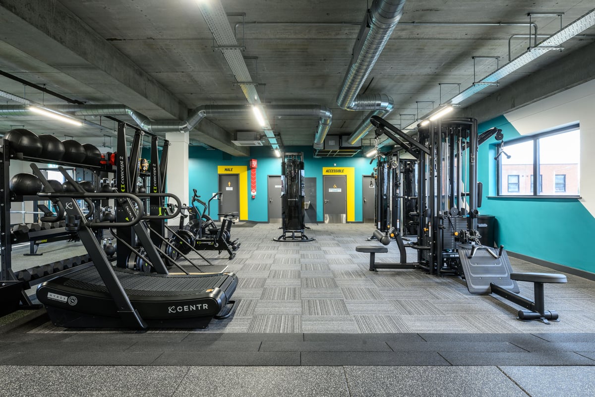 PureGym West Drayton fixed pin machines and treadmill