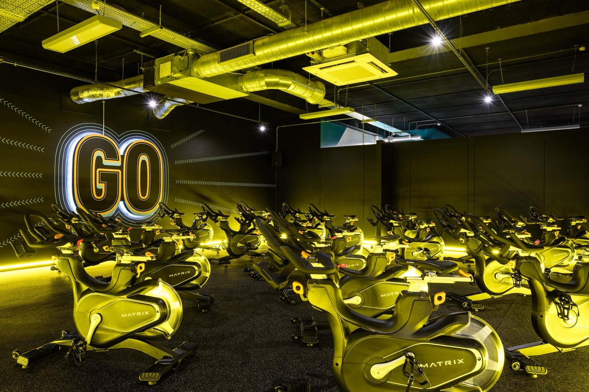 PureGym London Bromley spin studio