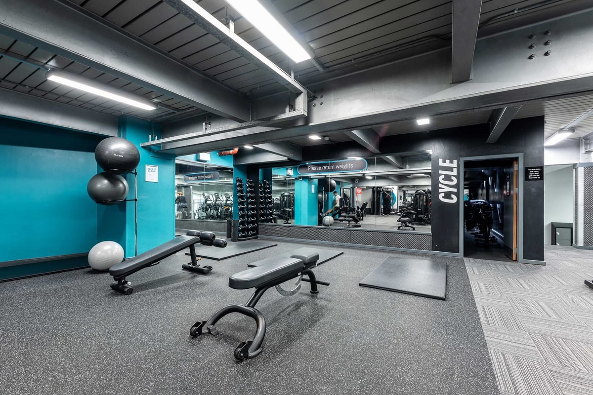PureGym Canary Wharf stretch area
