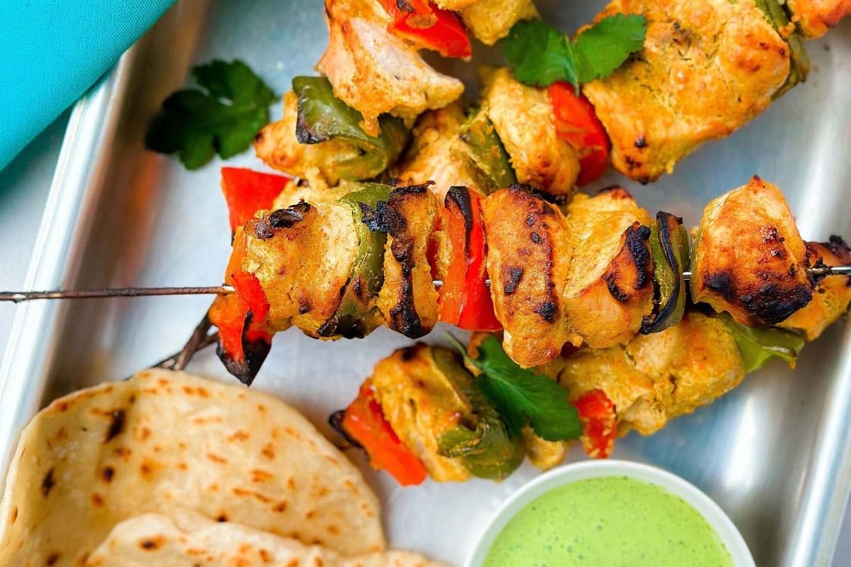 tandoori chicken skewers