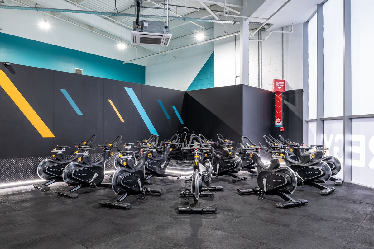 PureGym Nuneaton spin bikes