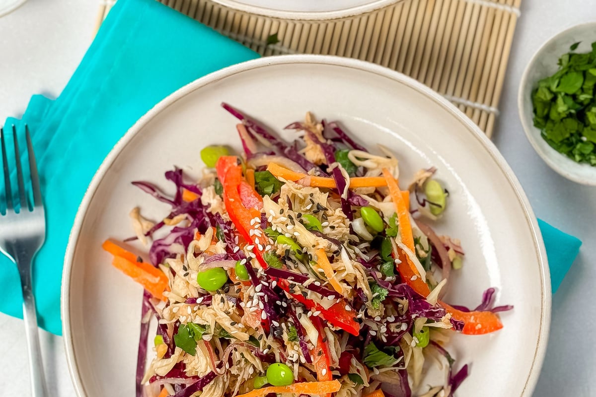 REZEPT FÜR POULET SATAY SLAW SALAT