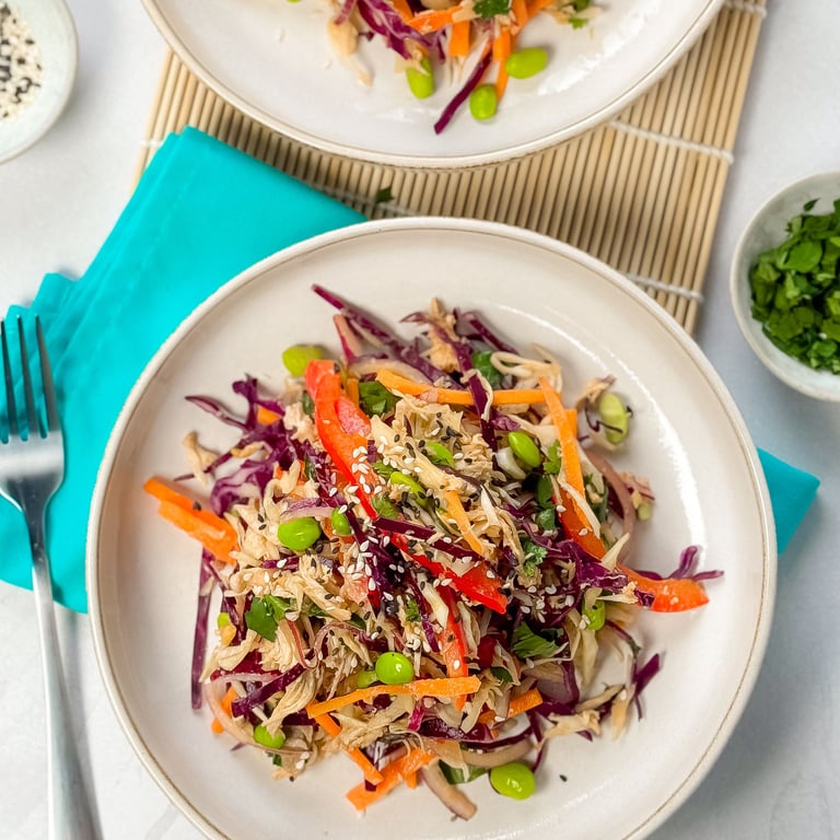 REZEPT FÜR POULET SATAY SLAW SALAT