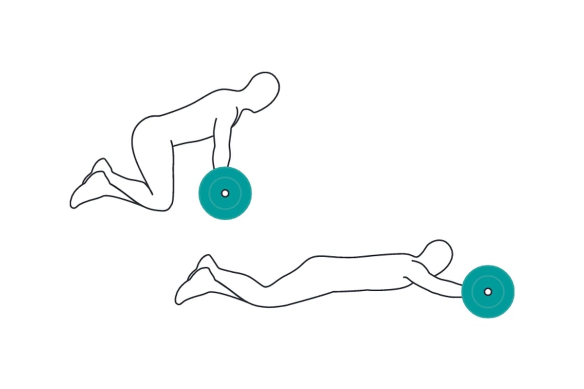 Ab wheel roll out
