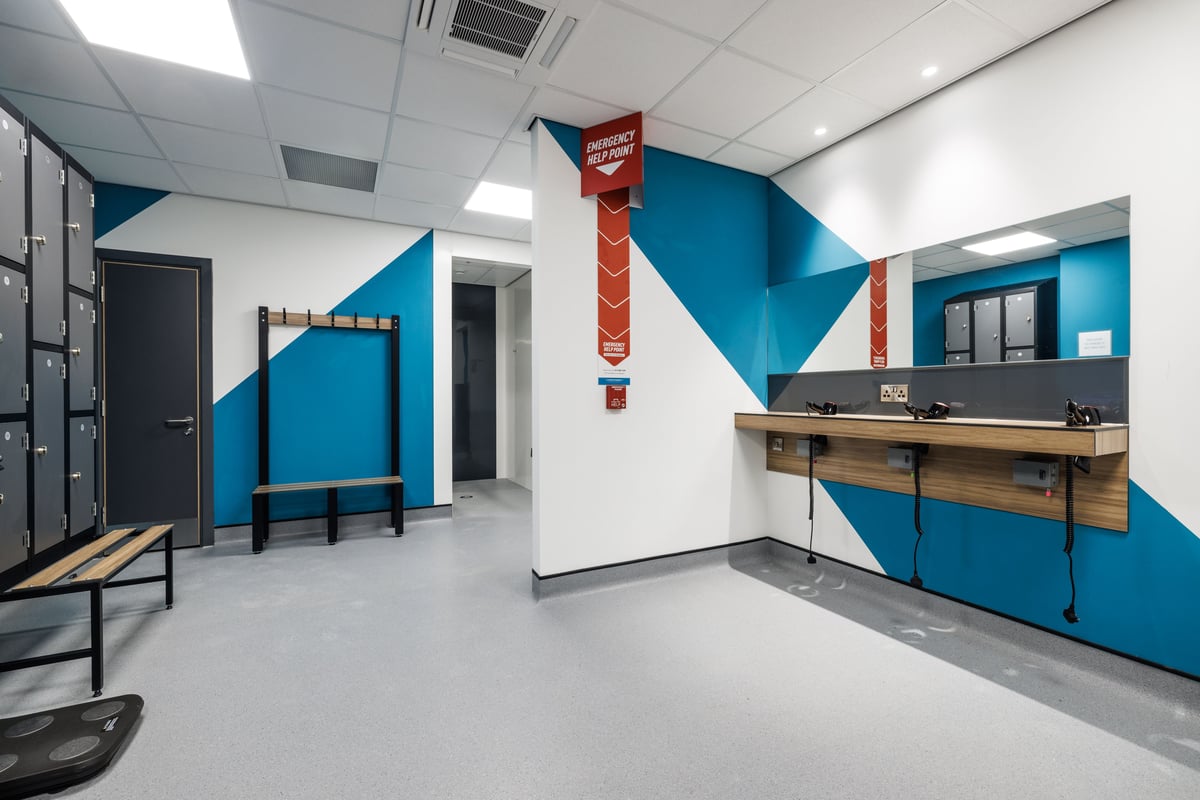PureGym Cramlington changing rooms