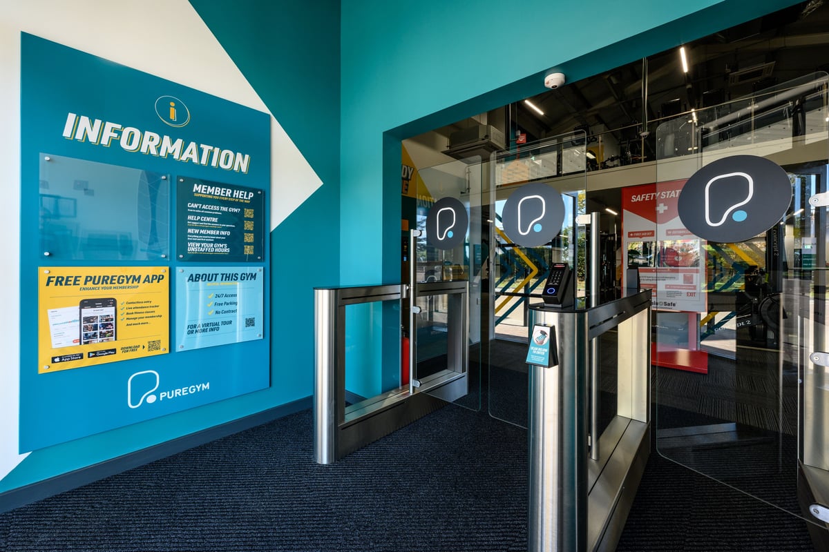 PureGym Exmouth speed gates