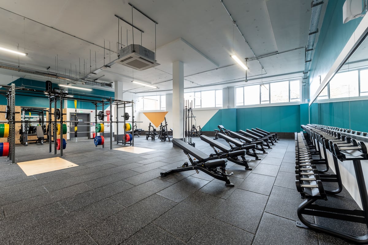 PureGym Guildford free weights area