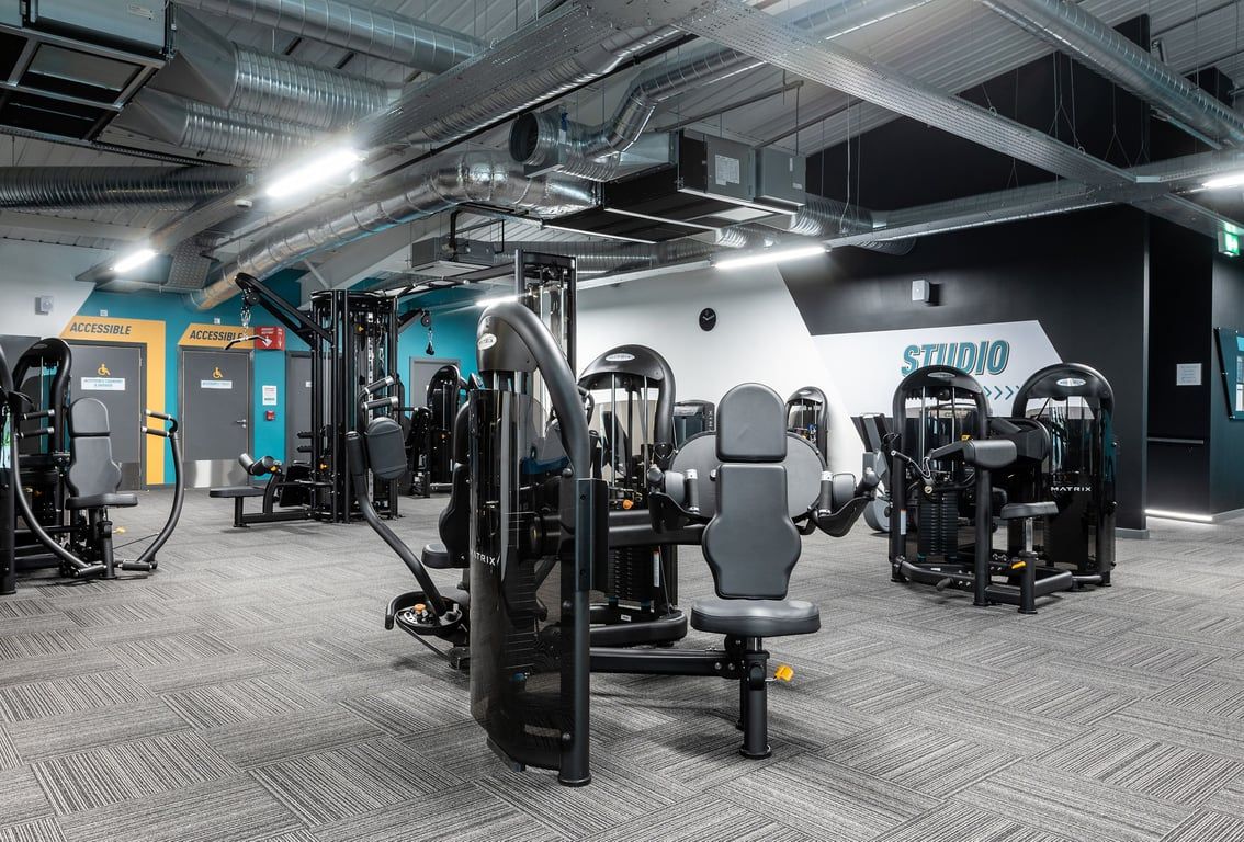 PureGym Cheshunt Brookfield Shopping Park: Resistance machines, free weights and benches.