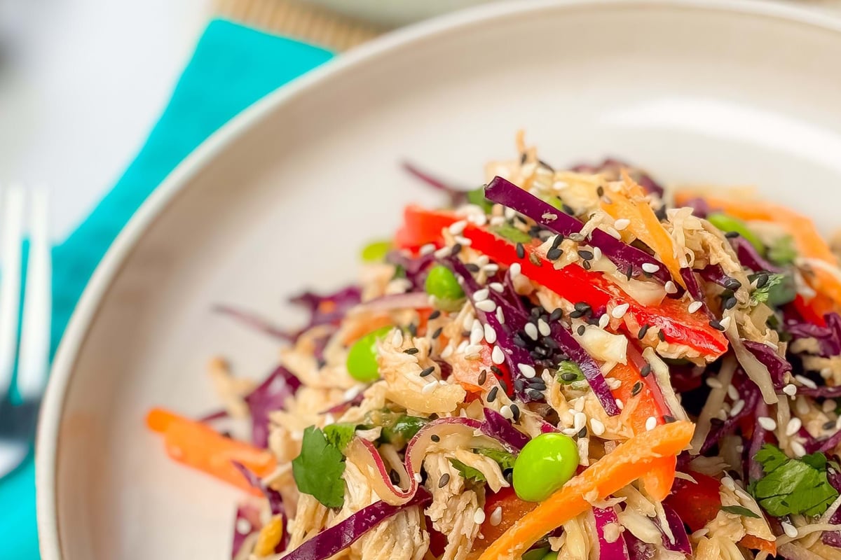 Chicken Satay Slaw Salad Recipe
