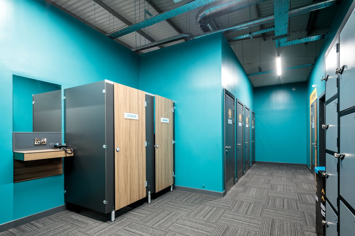 PureGym Frome changing cubicles