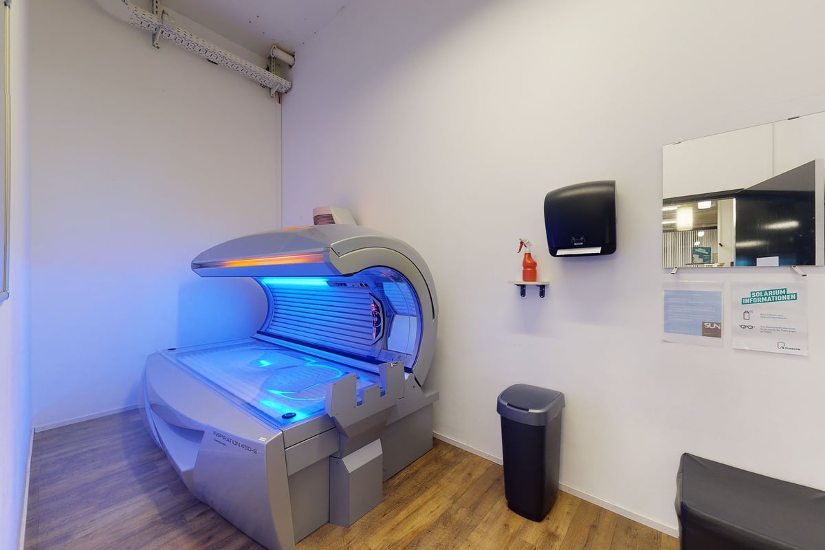 PureGym Chur: Solarium in einem privaten Raum.