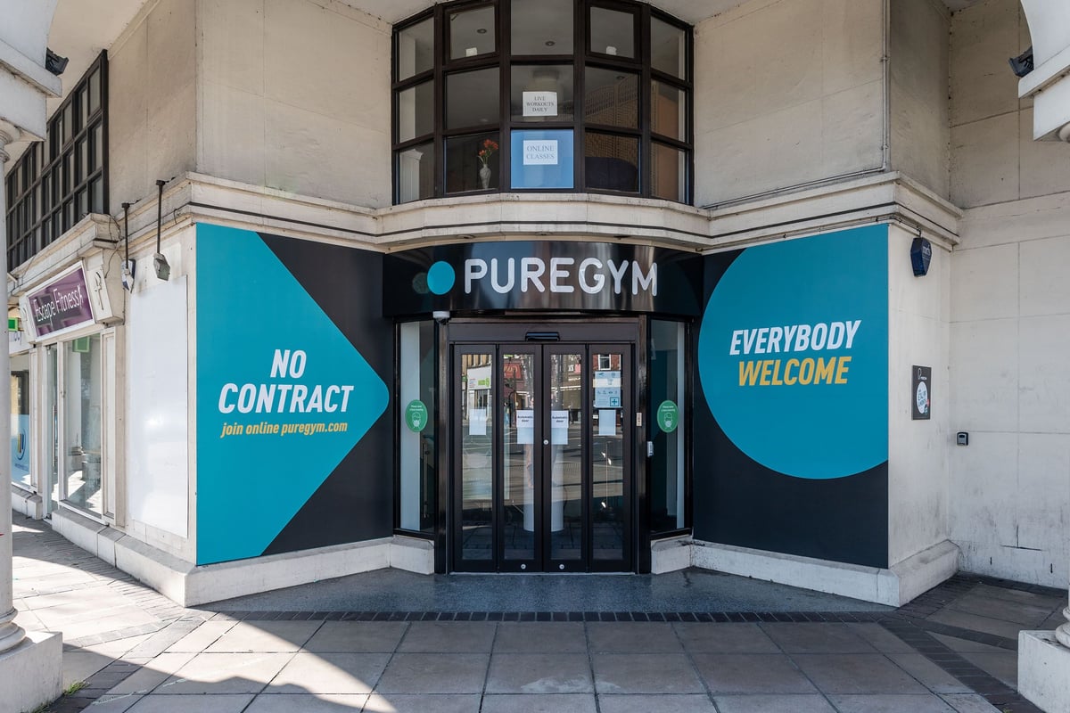 PureGym London Twickenham: Gym entrance with no contracts displayed, welcoming everyone.