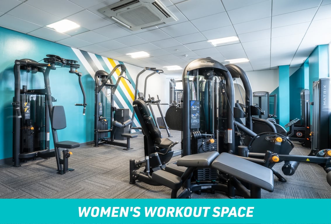 PureGym London Enfield Women's Workout Space: fixed pin machines