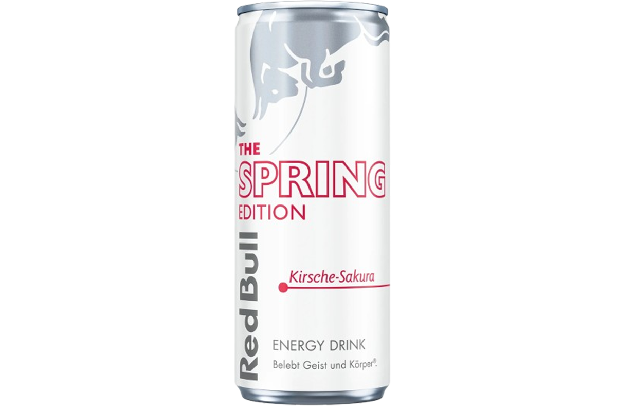 Canette Red Bull saveur cerise sakura
