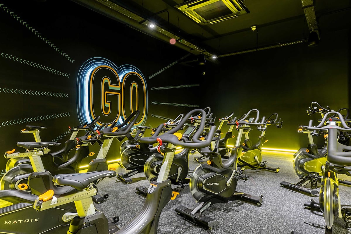 Typical representation of a PureGym Large-Box---Cycle-Studio