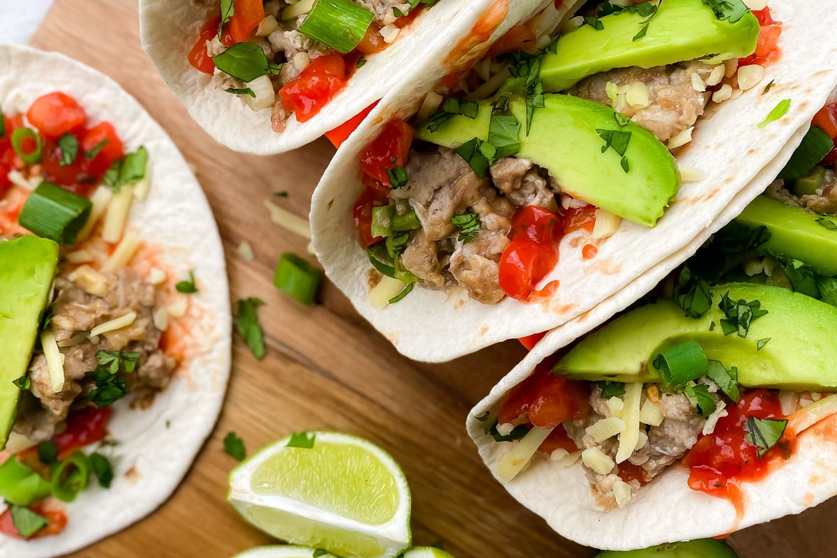 Köstlichen Frühstück-Tacos