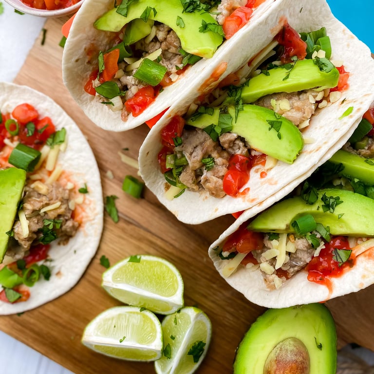 Köstlichen Frühstück-Tacos