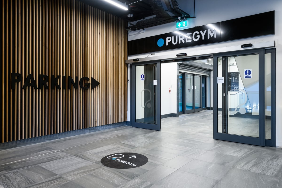 PureGym Cambridge Grafton Centre entrance