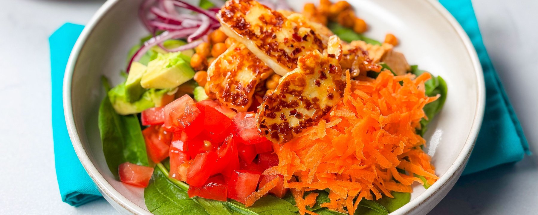 Sticky Halloumi Wellness Bowl