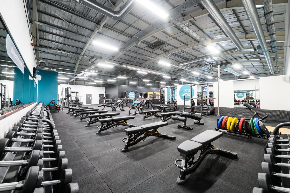 PureGym Fareham free weights area