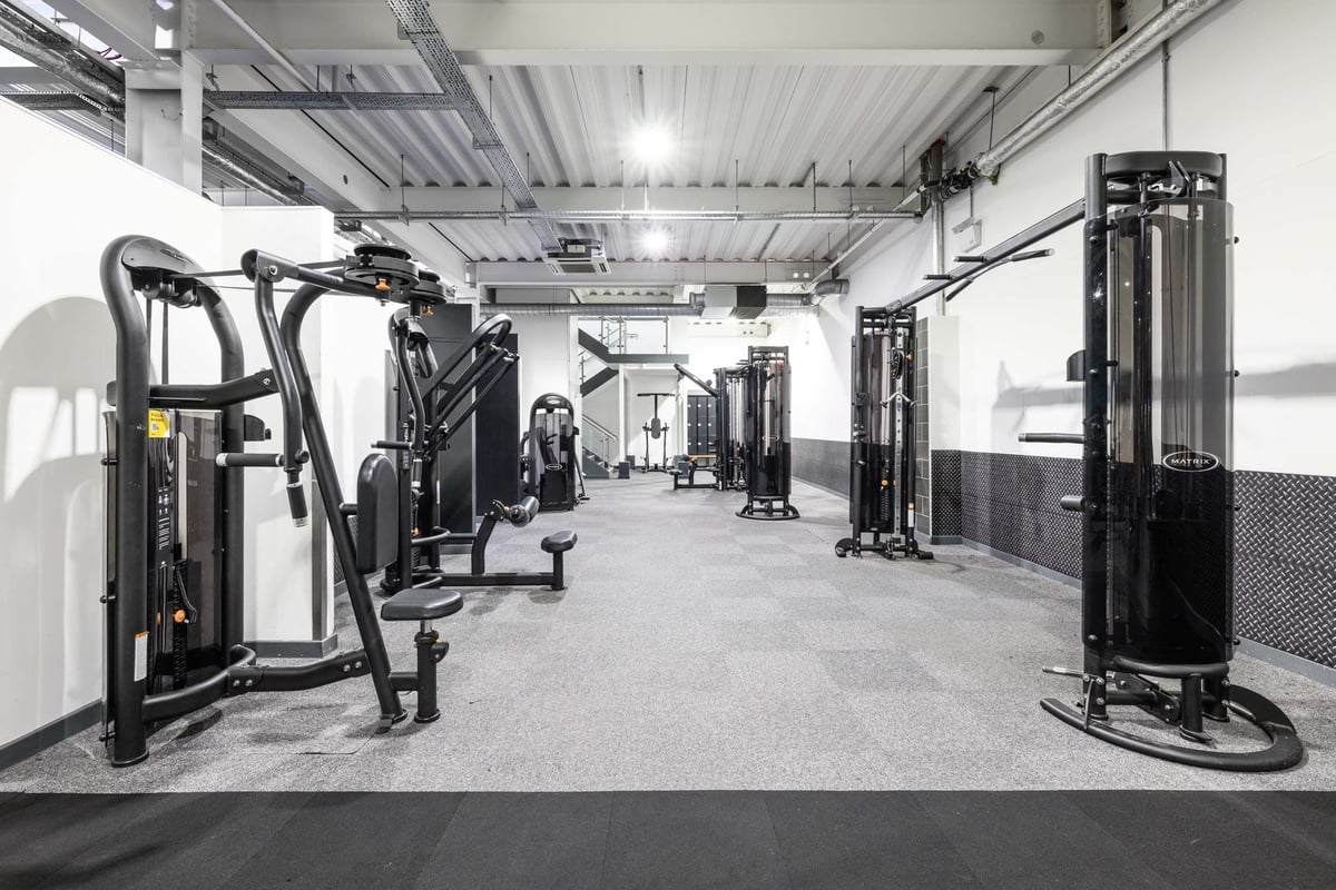 PureGym Colne functional trainer and other fixed pin machines