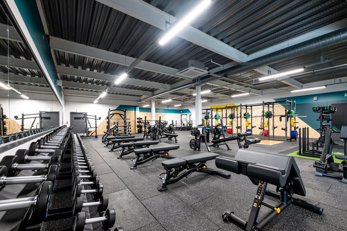PureGym Worksop free weights area