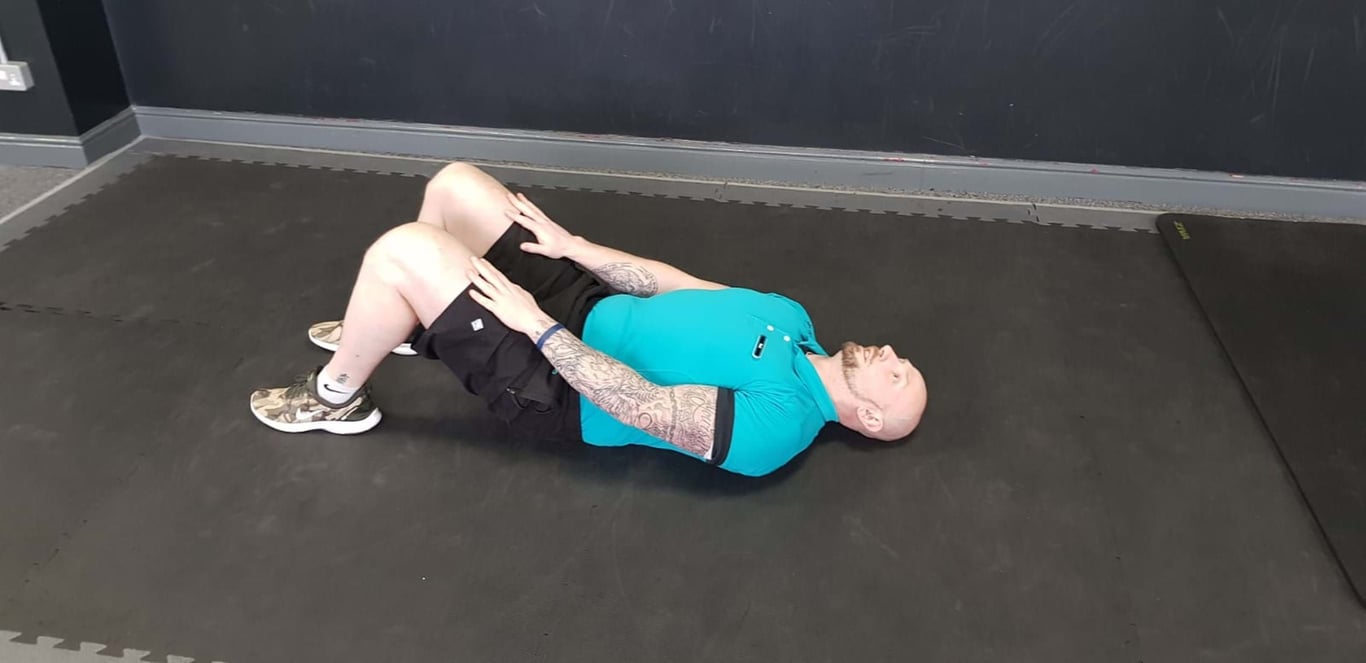Ab crunches exercises start position
