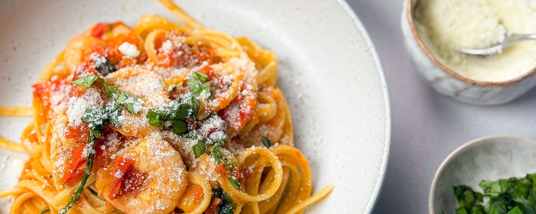 Recette de linguine épicées aux crevettes