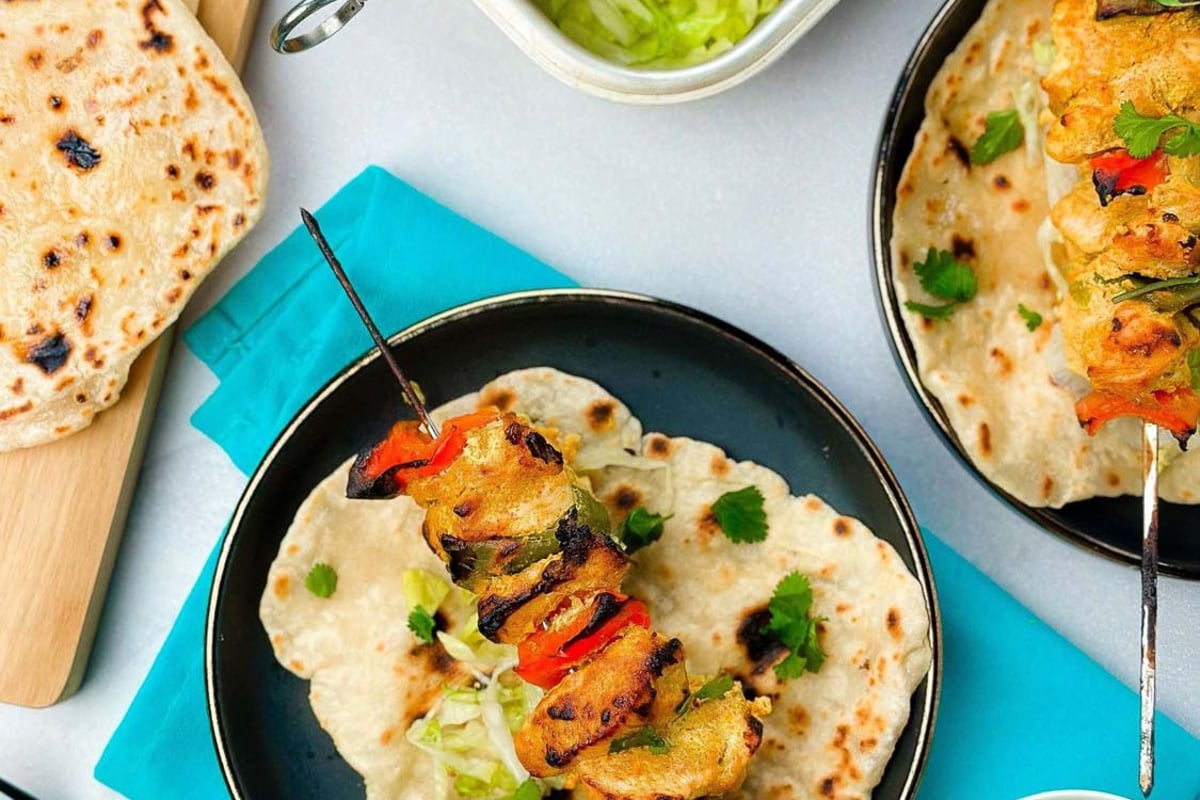 tandoori chicken skewers