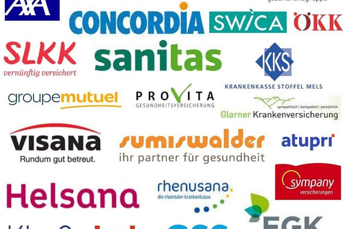 PureGym CH: Health insurance provider logos