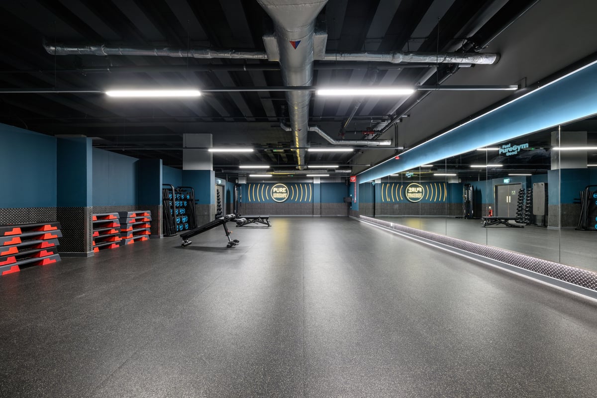 PureGym Salford group exercise studio