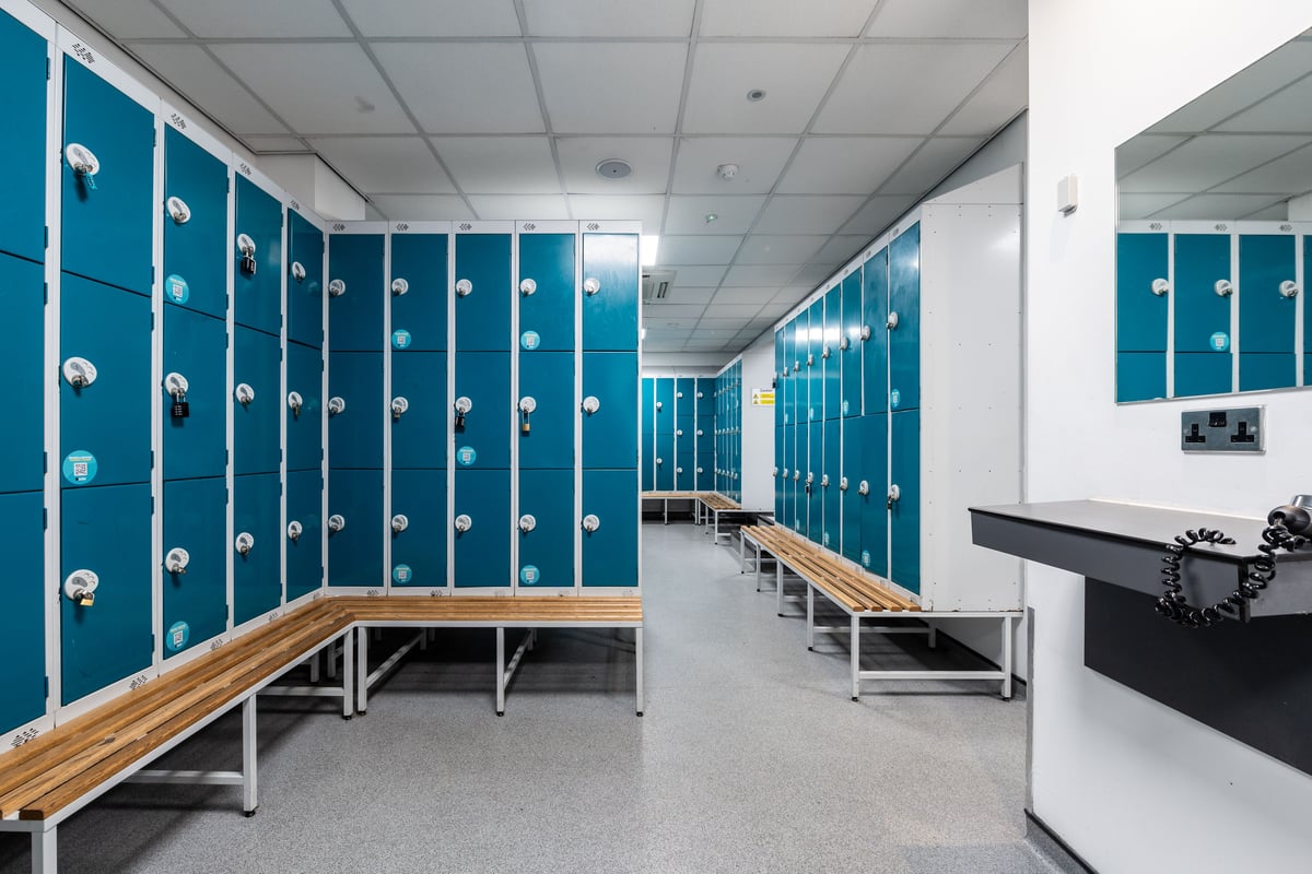 PureGym Bradford Idle - changing room lockers in a gym