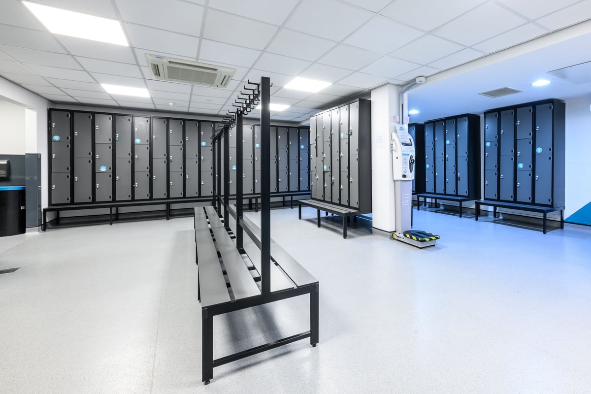 PureGym Manchester Urban Exchange changing rooms