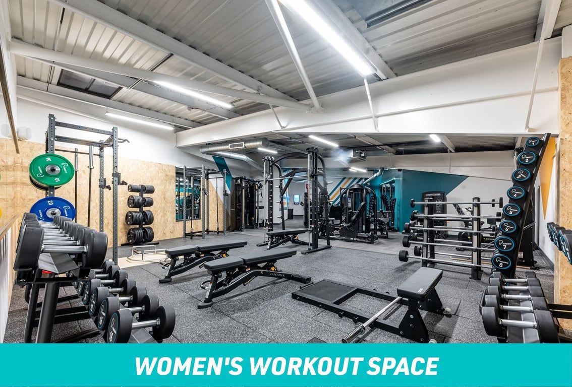 PureGym Brierley Hill Women's Workout Space: Dumbbells and Barbells