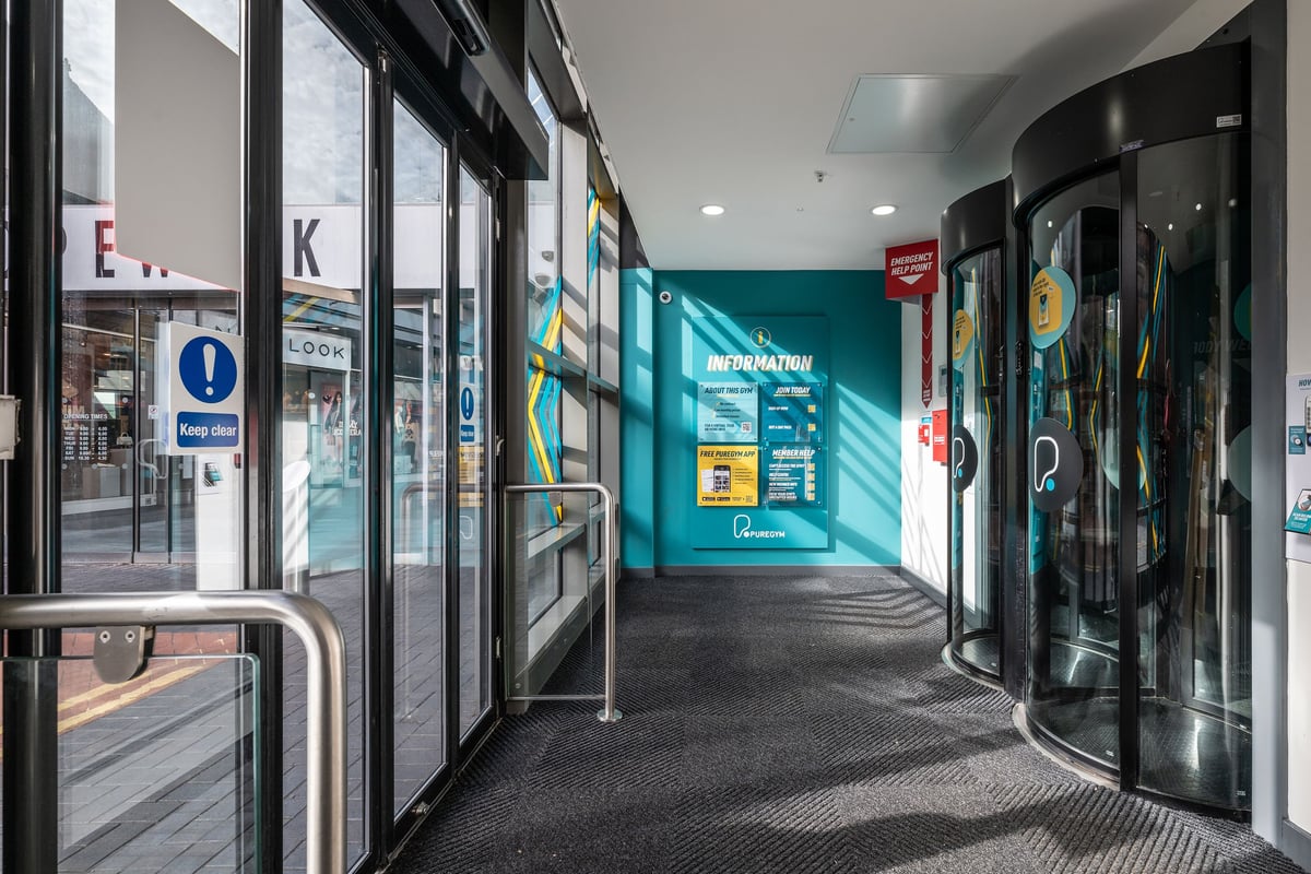PureGym Nuneaton entry pods