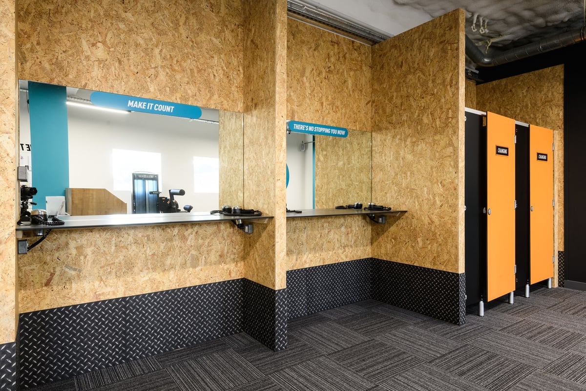 PureGym Hitchin: hairdryers, mirrors and changing cubicles