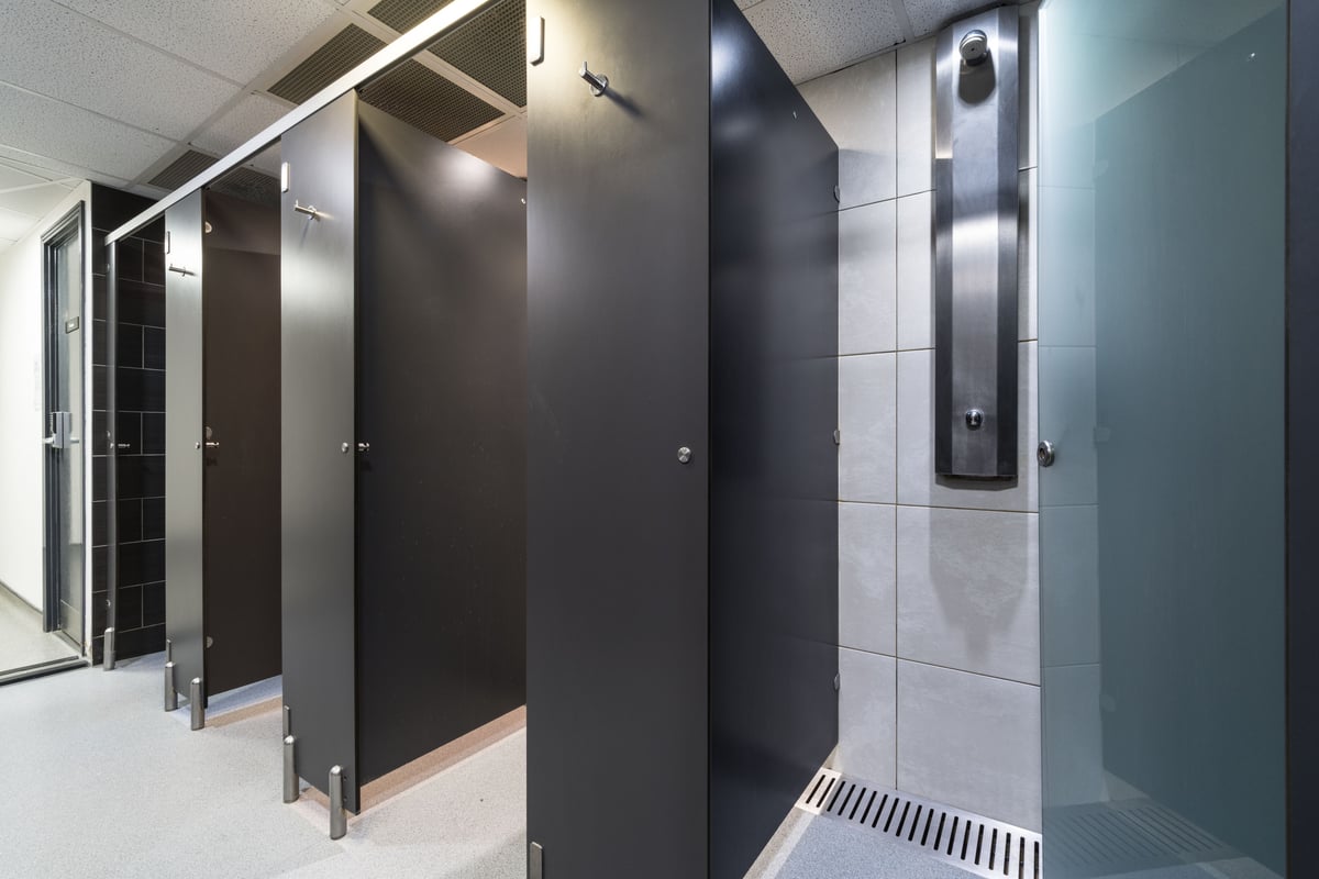 PureGym Tunbridge Wells shower cubicles