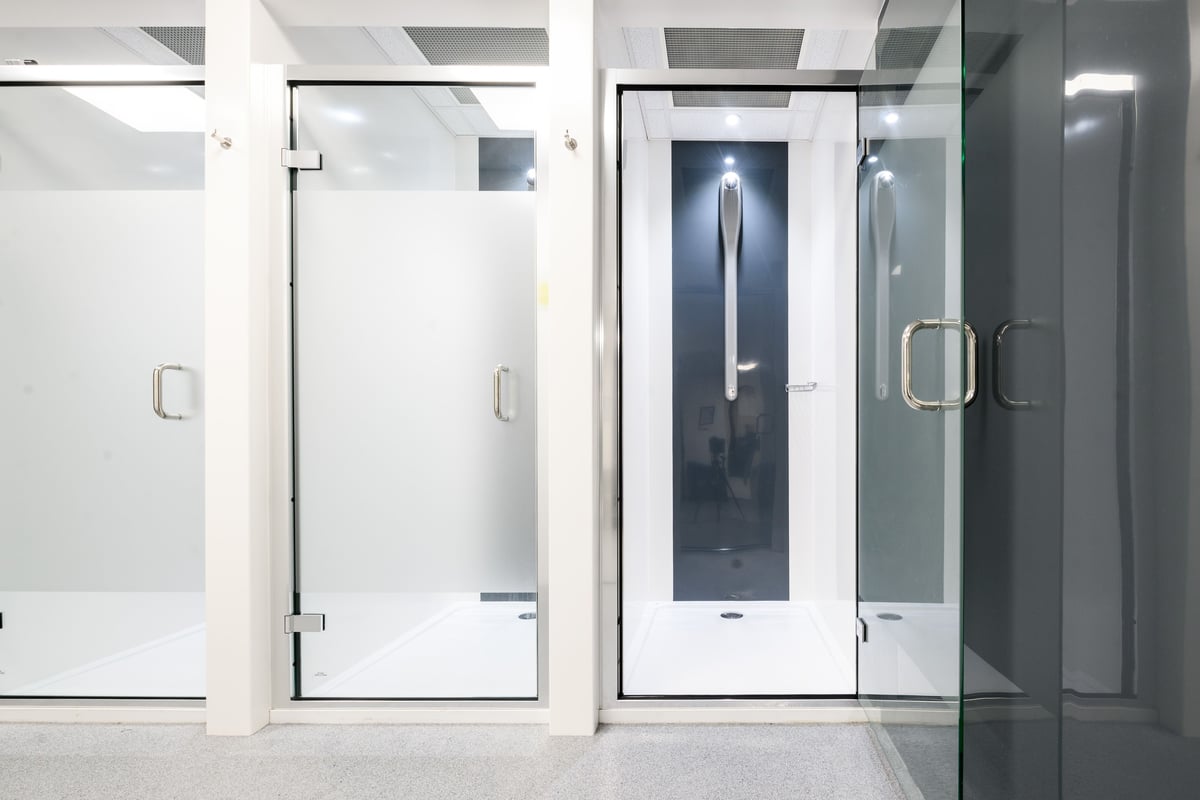 PureGym Fareham shower cubicles