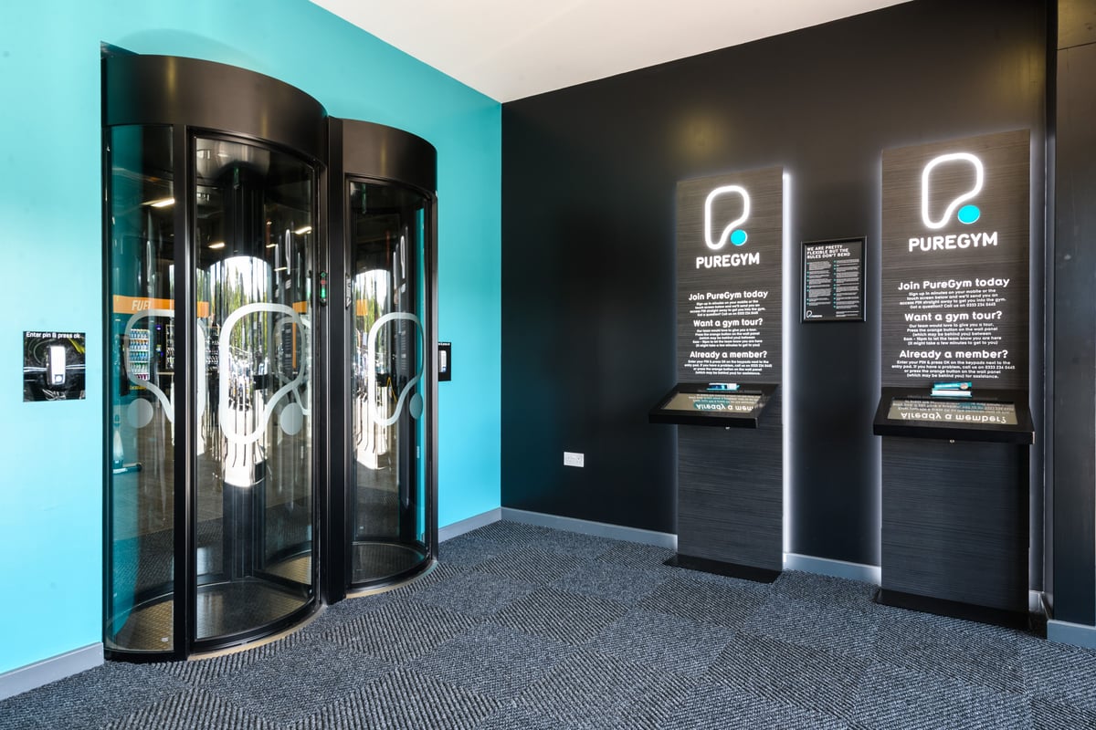 PureGym Fareham entry pods